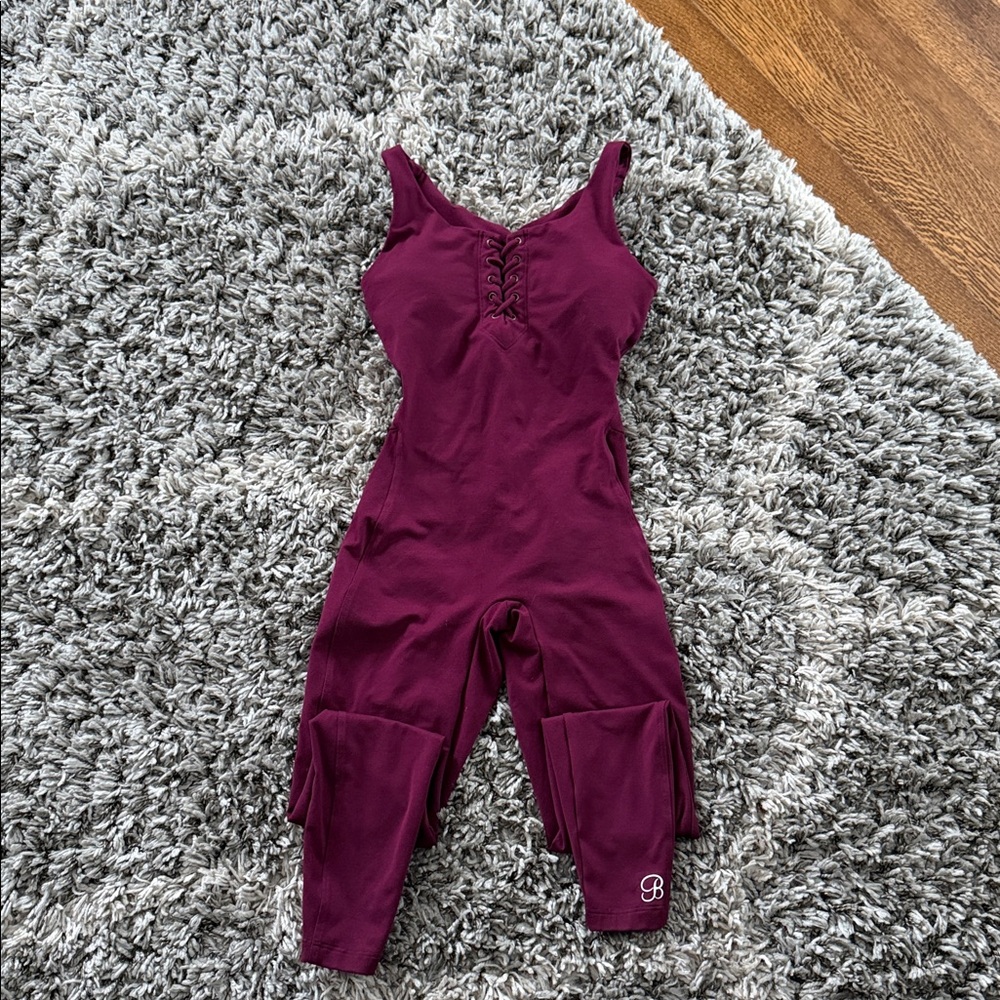 Bombshell Burgundy Lace Up Bodysuit - Picture 3 of 5